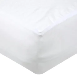 STOF Protège-matelas alèse molleton imperméable (180 x 200 cm) Serena Blanc