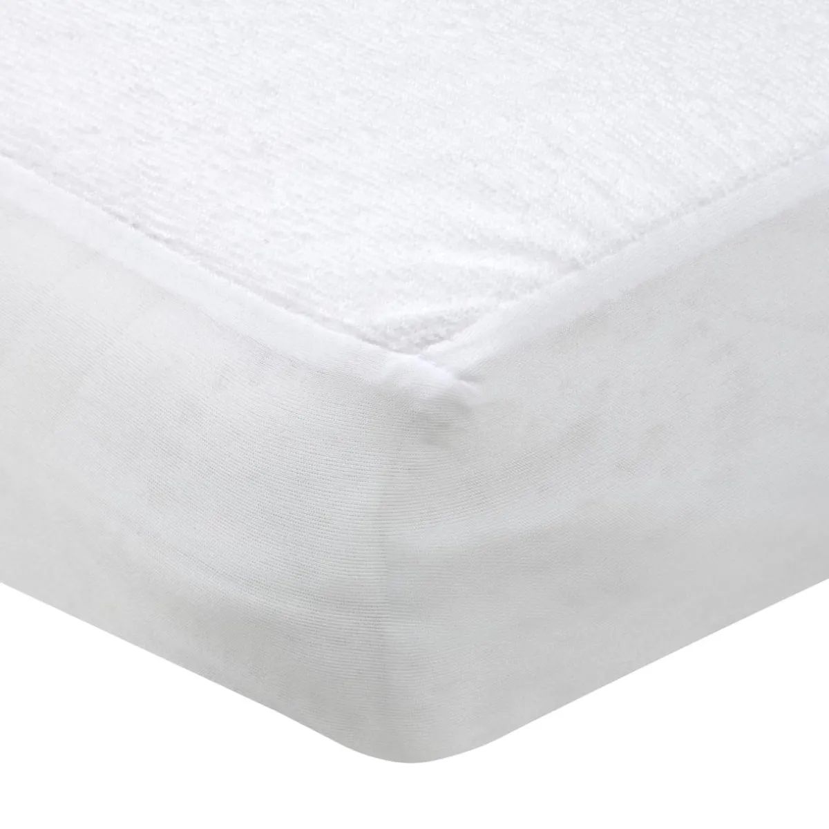 STOF Protège-matelas alèse éponge imperméable (160 x 200 cm) Sonia Blanc