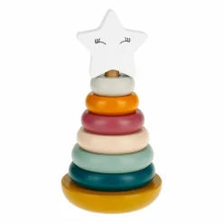 OSTARIA Pyramide à empiler bois Stella Multicolore Sale