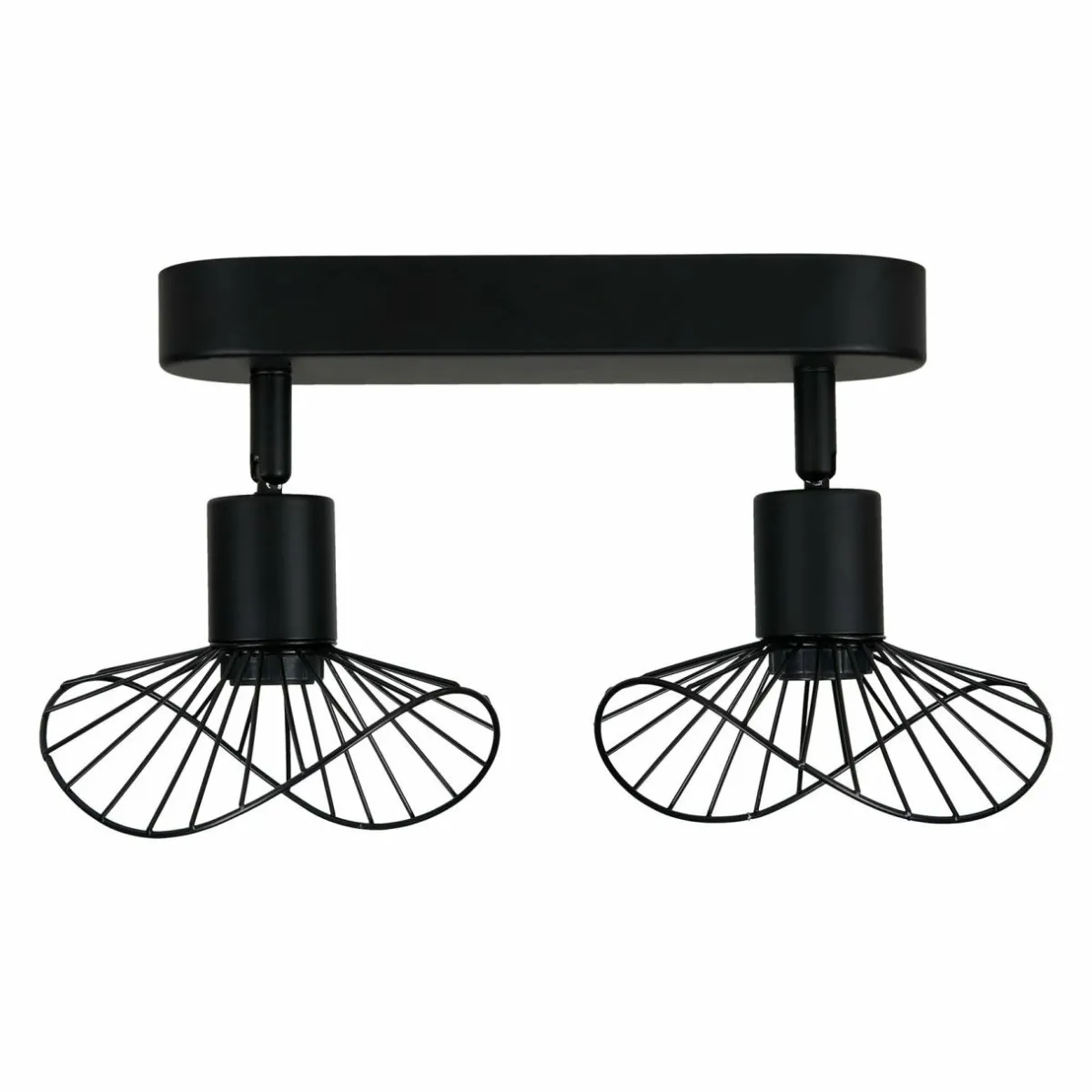 OSTARIA Rampe de spot 2 abat-jours (L24 cm) Capeline Noir Sale