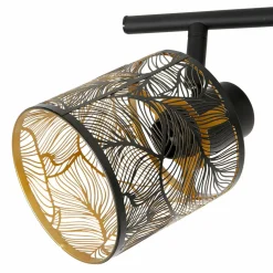 OSTARIA Rampe de spot 2 abat-jours (L35 cm) Calathea Noir Clearance
