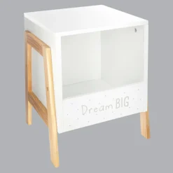 ATMOSPHERA Rangement enfant casier bois (H40 cm) Ecriture Blanc Best