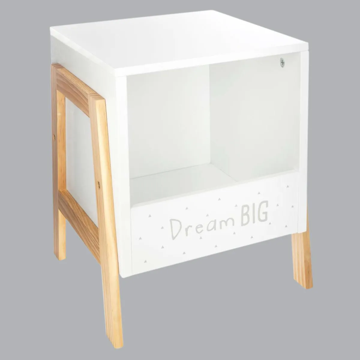 ATMOSPHERA Rangement enfant casier bois (H40 cm) Ecriture Blanc Best