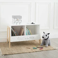 ATMOSPHERA Rangement enfant casier double (H40 cm) Ecriture Blanc Online