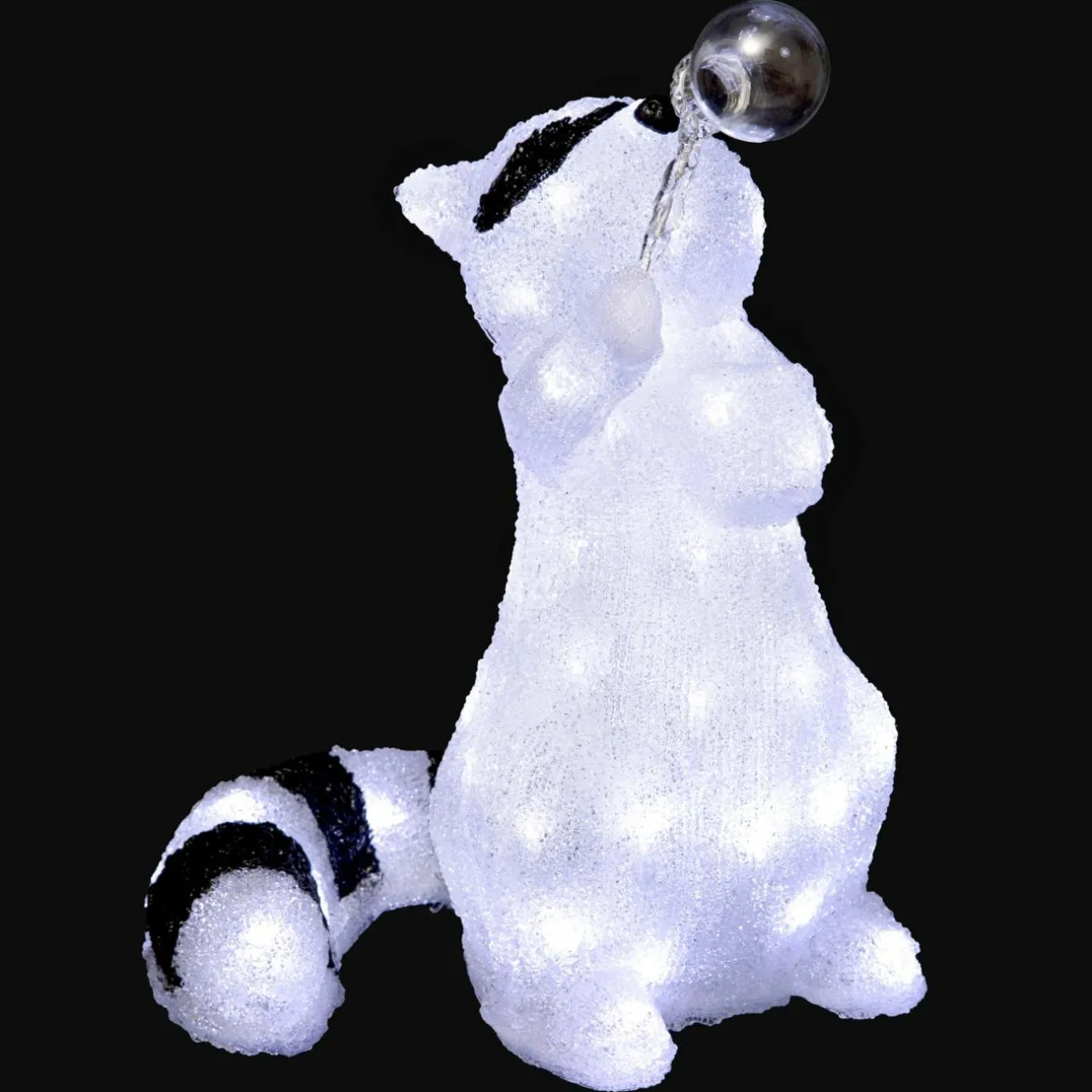 Feeric Lights & Christmas Raton laveur lumineux 60 LED (H40 cm) Marcel Blanc froid Sale