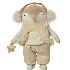 KAEMINGK Renard de Noël debout (H41 cm) Etoile scandinave dée Or Discount