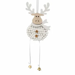 Feeric Lights & Christmas Renne à suspendre (H30 cm) Clochettes Blanc Sale