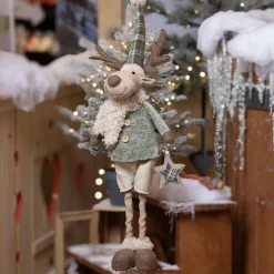 KAEMINGK Renne de Noël debout (H82 cm) Monsieur Chic Beige Clearance