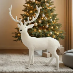 Feeric Lights & Christmas Renne de Noël (H116 cm) Billie Blanc Sale