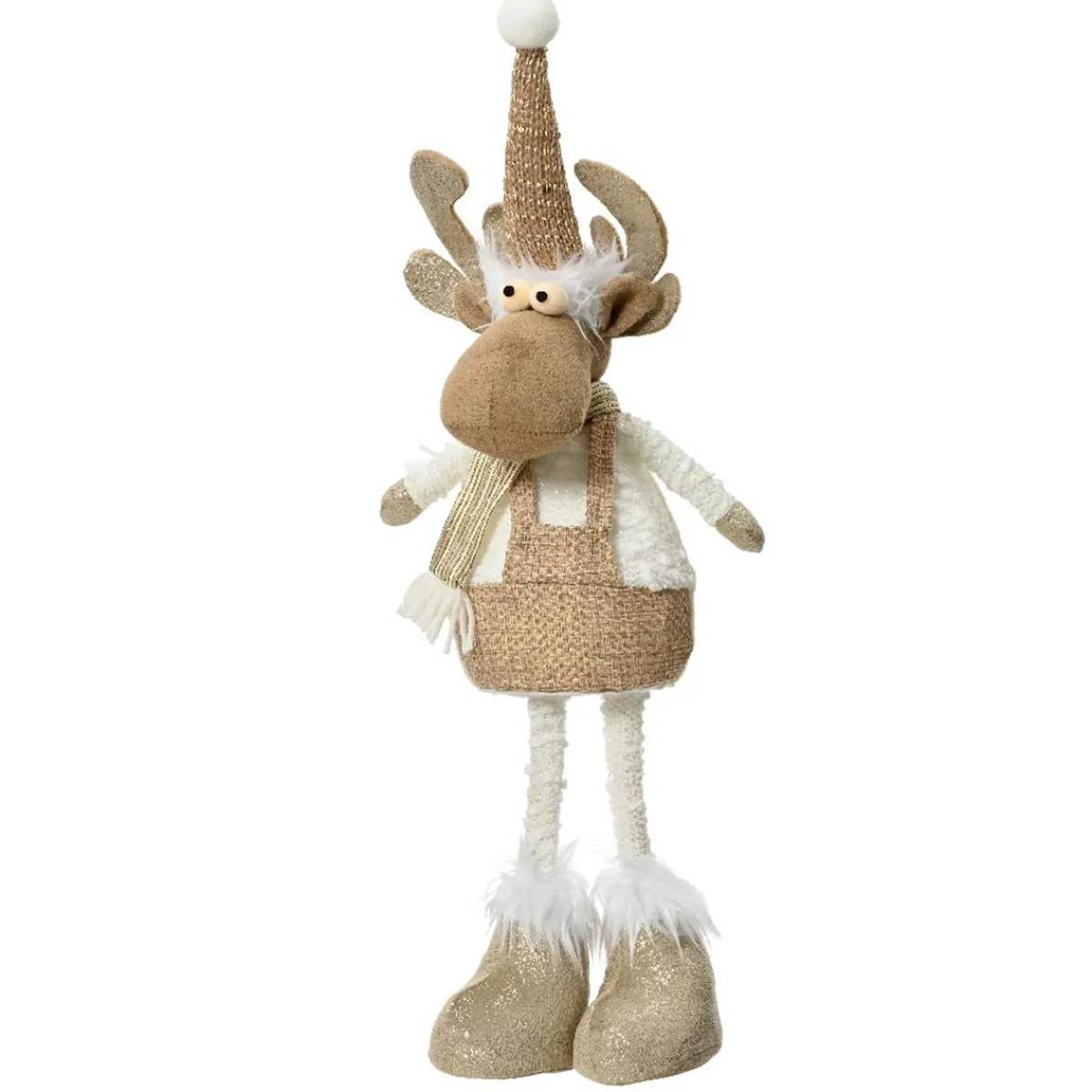 KAEMINGK Renne de Noël (H50 cm) Frosty au Naturel Beige Clearance