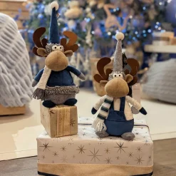 KAEMINGK Renne de Noël (H30 cm) Gaby en Blanc Sale