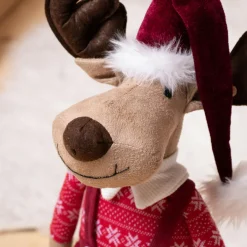 KAEMINGK Renne de Noël (H60 cm) Mister Bavarois costume Rouge Online