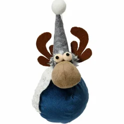 KAEMINGK Renne de Noël (H15 cm) Nino en Bleu Clearance