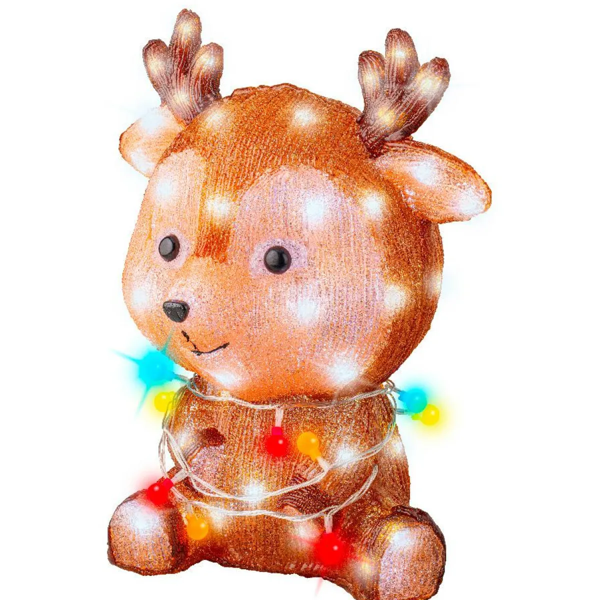 EMINZA Renne lumineux 72 LED (H38 cm) Baby Coco Multicolore Online