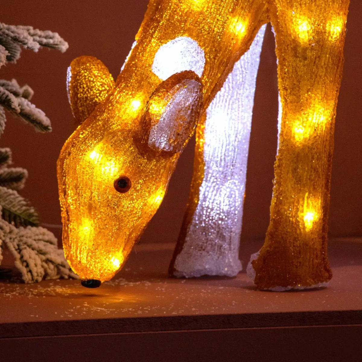 EMINZA Renne lumineux 100 LED (H49 cm) Comet Blanc chaud Discount