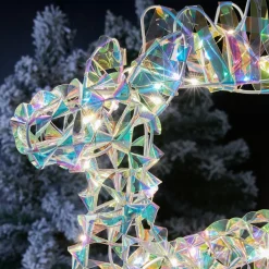 KAEMINGK Renne lumineux à piles 50 LED (H50 cm) Ice Blanc froid Blanc irisé Online