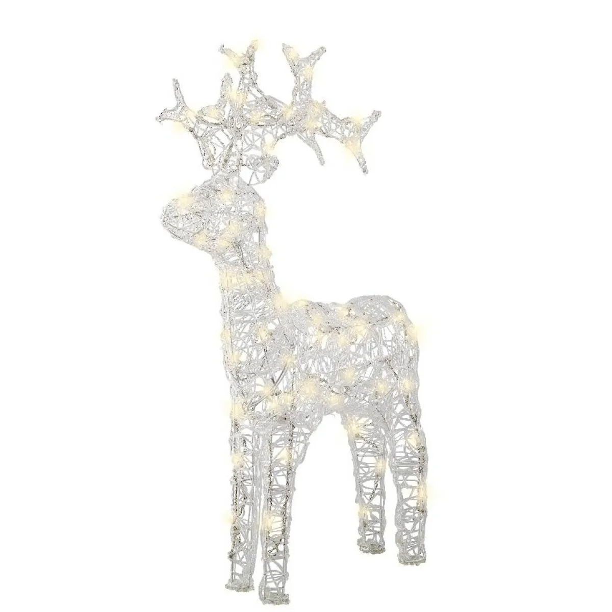 EMINZA Renne lumineux souple 80 LED (H89 cm) Skoll Blanc chaud Best