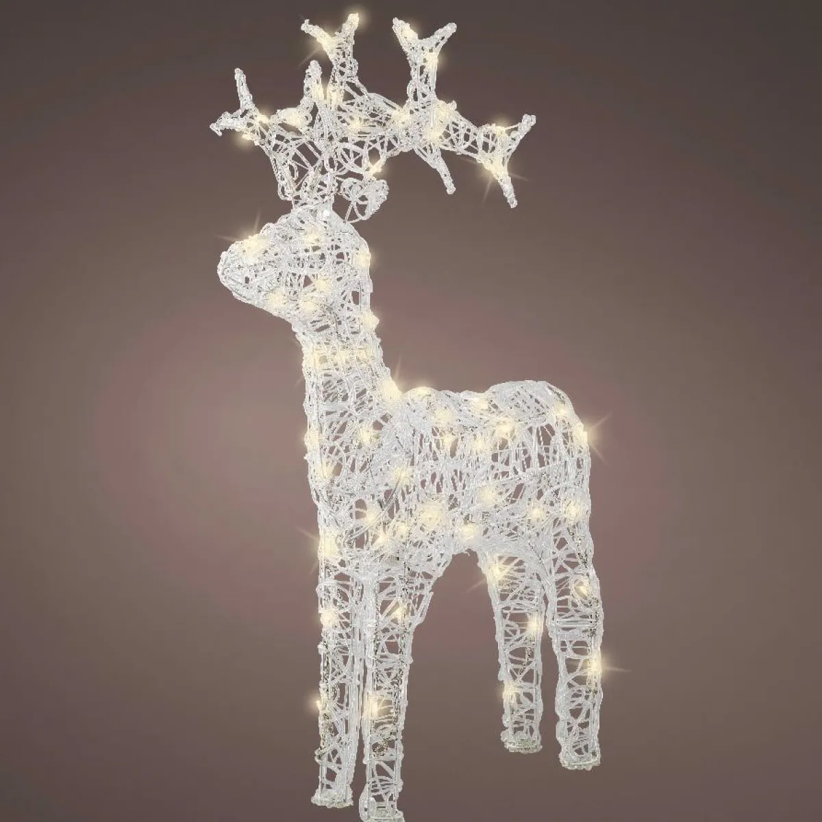 EMINZA Renne lumineux souple 80 LED (H89 cm) Skoll Blanc chaud Best
