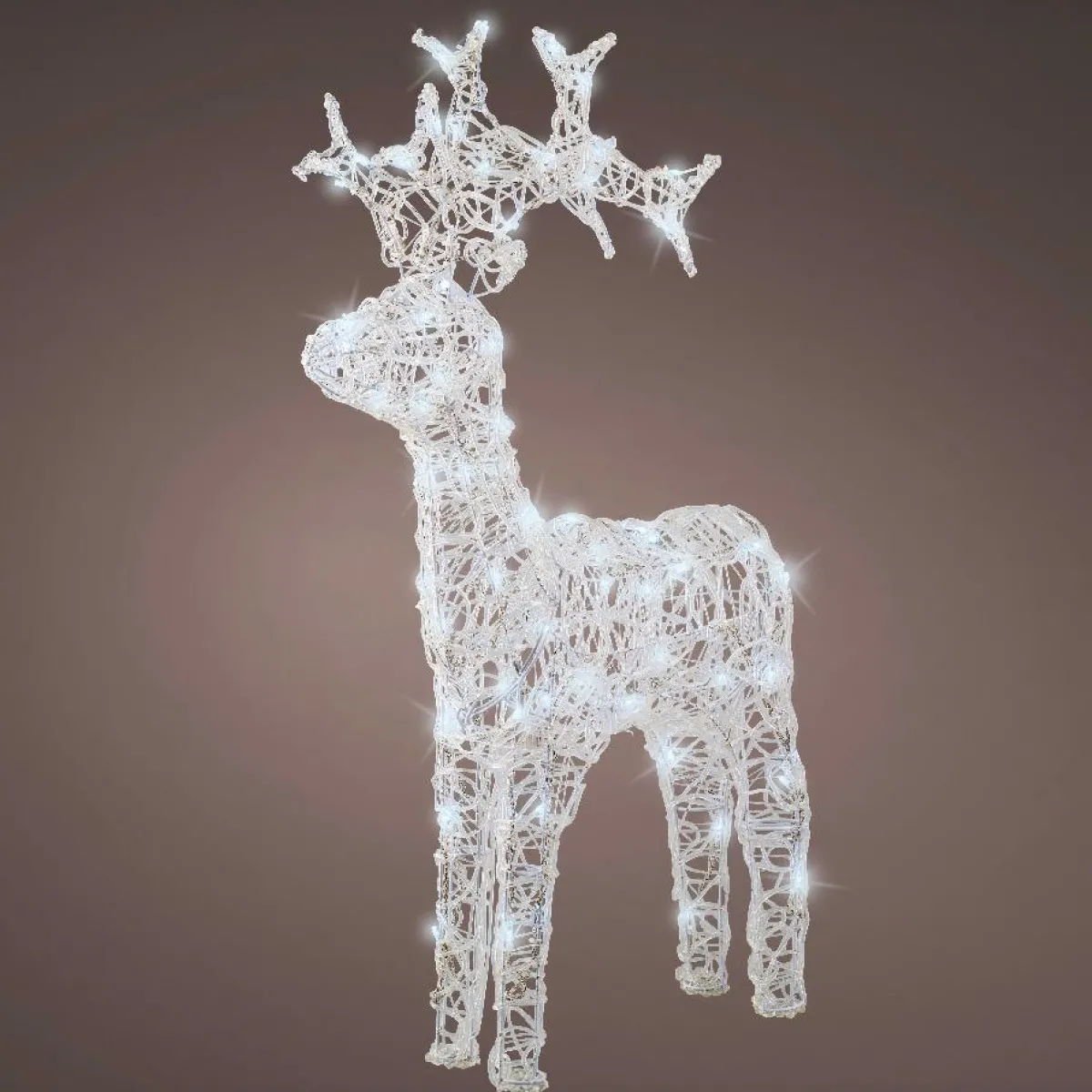 EMINZA Renne lumineux souple 80 LED (H89 cm) Skoll Blanc froid Sale
