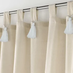 douceur d'intu017drieur Rideau à passants coton (140 x 240 cm) Cyrine Beige Clearance