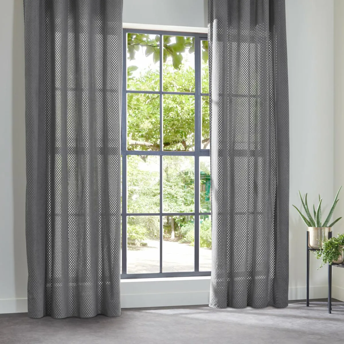 ATMOSPHERA Rideau (140 x 260 cm) Carro Gris clair Outlet