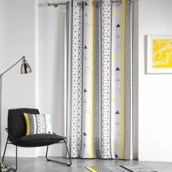 DOUCEUR D'INTERIEUR Rideau (140 x 260 cm) Yellow Mix Jaune Outlet