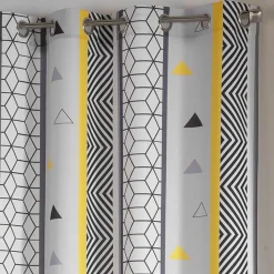 DOUCEUR D'INTERIEUR Rideau (140 x 260 cm) Yellow Mix Jaune Outlet
