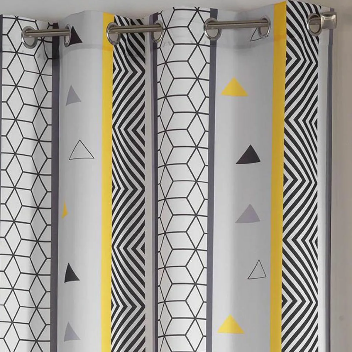 DOUCEUR D'INTERIEUR Rideau (140 x 260 cm) Yellow Mix Jaune Outlet