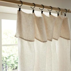 EMINZA Rideau ajustable (140 x max 300 cm) Nils Beige Outlet