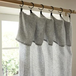 EMINZA Rideau ajustable (140 x max 300 cm) Nils Gris Outlet