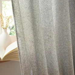 EMINZA Rideau ajustable (140 x max 300 cm) Nils Gris Outlet