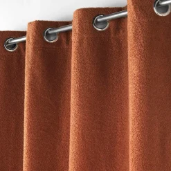 douceur d'intu017drieur Rideau bouclette (140 x 240 cm) Wooly Terracotta Sale