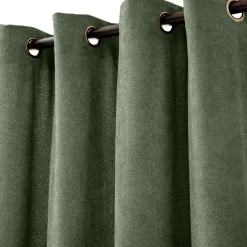 douceur d'intu017drieur Rideau bouclette (140 x 260 cm) Winona cédre Vert Outlet
