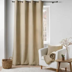 DOUCEUR D'INTERIEUR Rideau bouclette (140 x 240 cm) Wooly Beige Sale