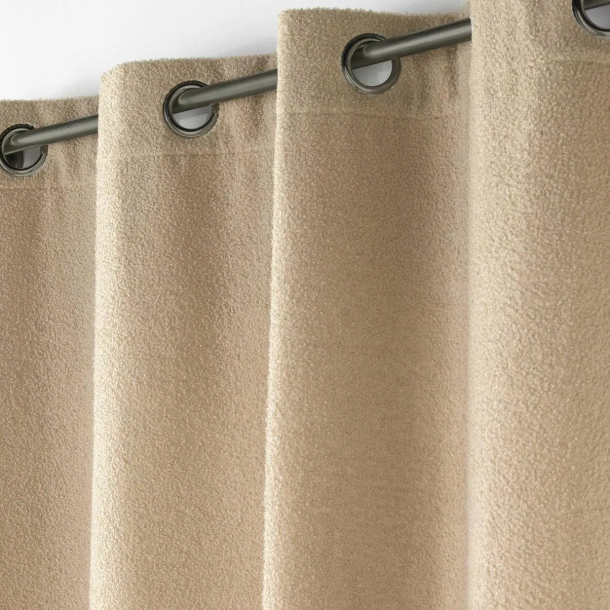 DOUCEUR D'INTERIEUR Rideau bouclette (140 x 240 cm) Wooly Beige Sale