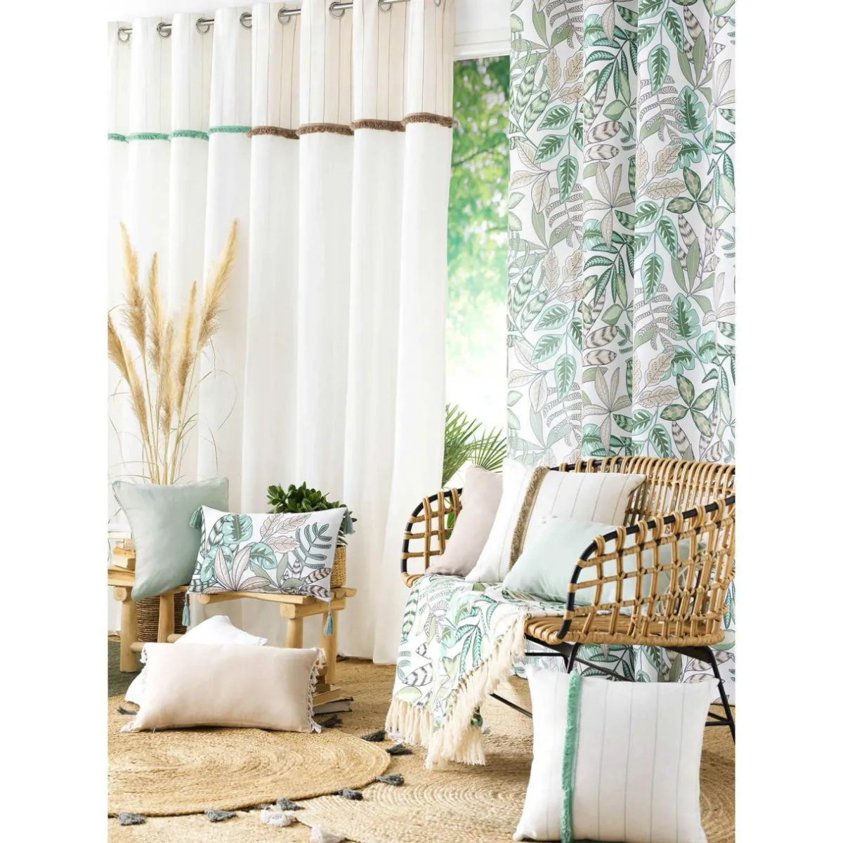 DOUCEUR D'INTERIEUR Rideau coton (140 x 240 cm) Alizée Ecru Online