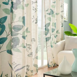 douceur d'intu017drieur Rideau coton (140 x 260 cm) Botanica Vert Hot