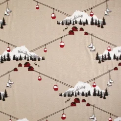 LINDER Rideau coton (140 x 260 cm) Chamonix Rouge Online
