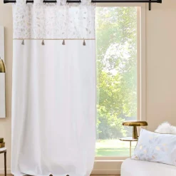 douceur d'intu017drieur Rideau coton (140 x 240 cm) Duchesse Blanc Best