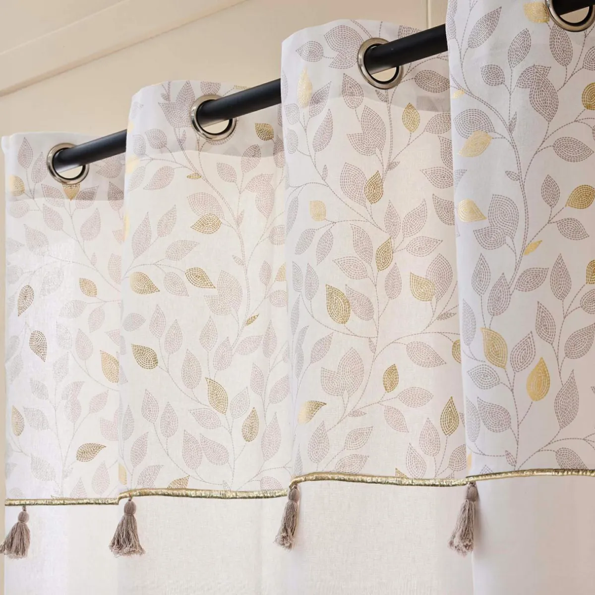 douceur d'intu017drieur Rideau coton (140 x 240 cm) Duchesse Blanc Best