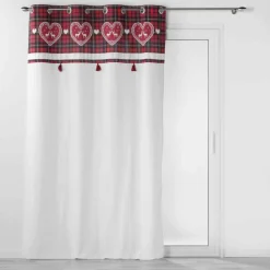 DOUCEUR D'INTERIEUR Rideau coton (140 x 240 cm) Heidi Rouge Sale