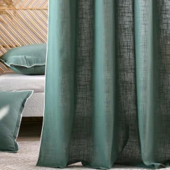STOF Rideau coton (140 x 260 cm) Helios Vert Hot