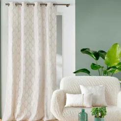 douceur d'intu017drieur Rideau coton (140 x 240 cm) Maho Blanc Best