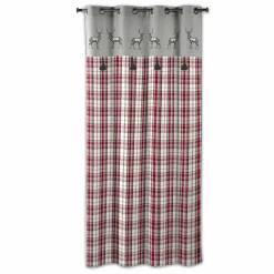 EMINZA Rideau coton (140 x 240 cm) Megeve Rouge Clearance