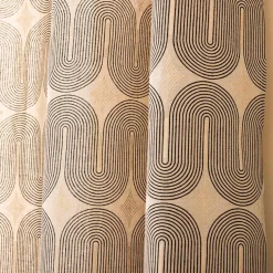 douceur d'intu017drieur Rideau coton (140 x 280 cm) Ondine Noir New