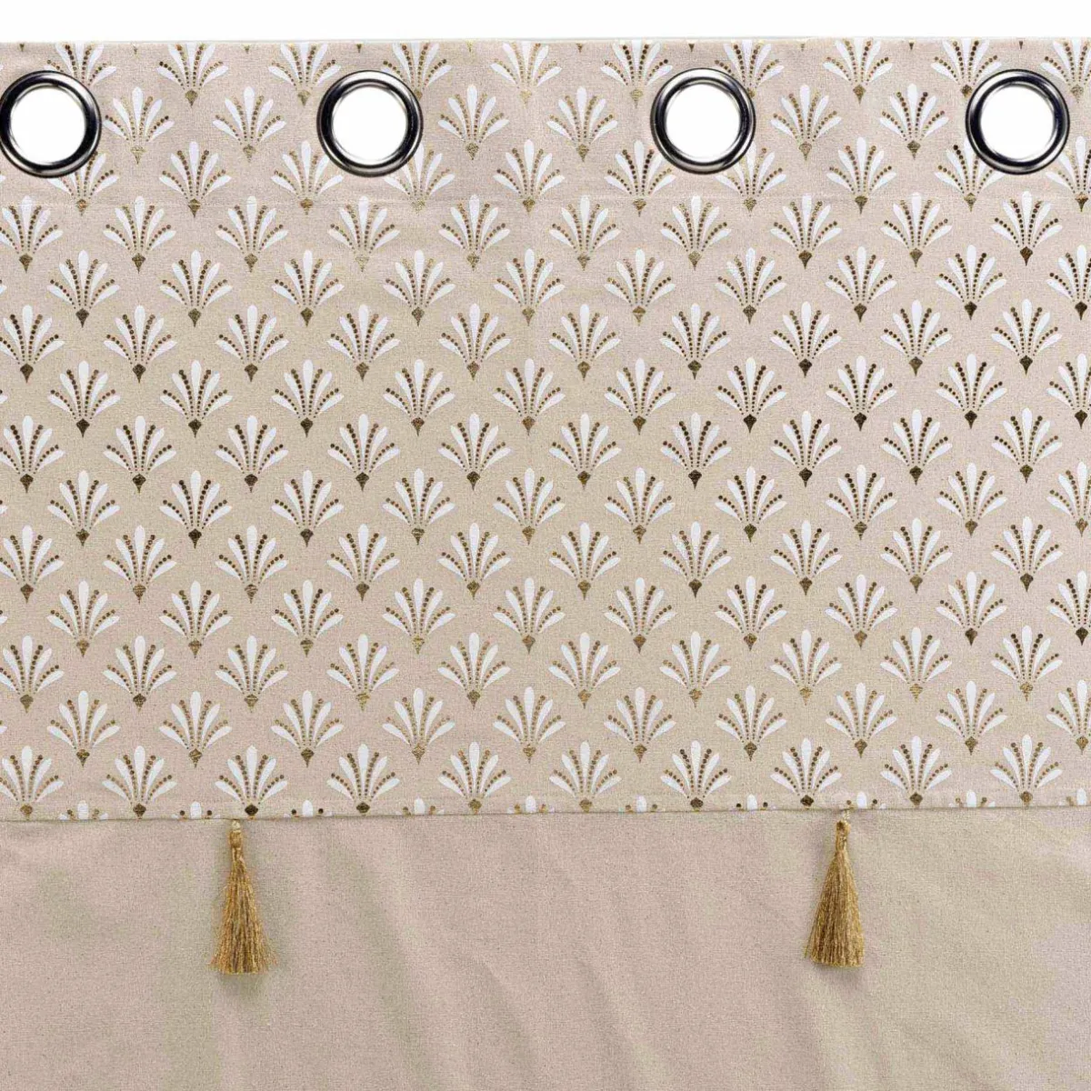 DOUCEUR D'INTERIEUR Rideau coton (140 x 240 cm) Rafina Beige Clearance