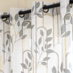 douceur d'intu017drieur Rideau coton (140 x 280 cm) Roseris Gris Online