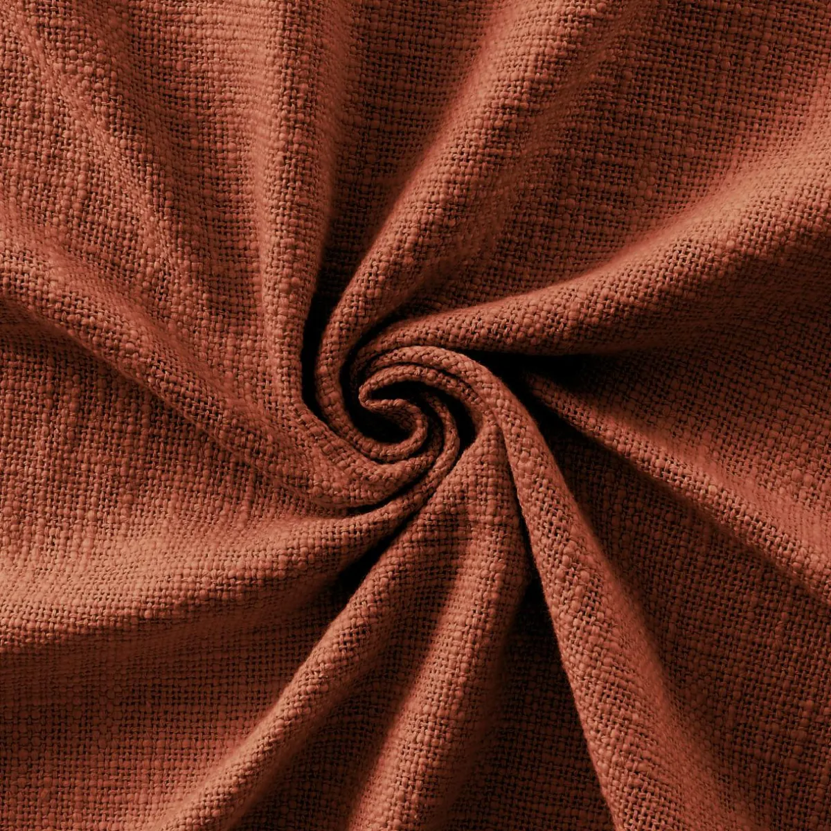 L'EFFET PAPILLON Rideau coton ajustable (140 x max 270 cm) Sixtine Terracotta Sale