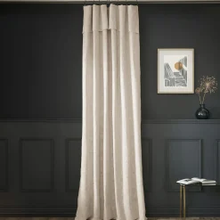 L'EFFET PAPILLON Rideau coton ajustable (140 x max 270 cm) Sixtine Beige Sale