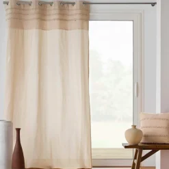 douceur d'intu017drieur Rideau coton tufté (140 x 240 cm) Hilary Beige Clearance